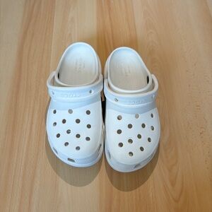 White Classic Platform Croc Clog Size 5W / 3M